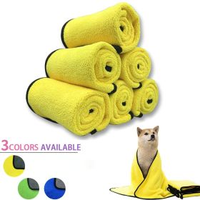 Quick-drying Pet Dog And Cat Towels; Soft Fiber Towels Water-absorbent Bath Towel Cleaning Pet Towel (Color: Green, size: 25*25cm/9.8*9.8in)